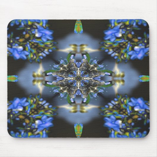 Tapis De Souris Noir et bleu (Devant)