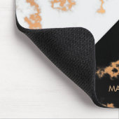 Tapis De Souris Noir et Marbre blanc (Coin)
