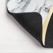 Tapis De Souris Noir et Marbre blanc (Coin)