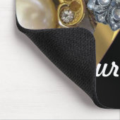 Tapis De Souris Noir et or bling (Coin)