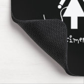 Tapis De Souris Noir expérimental de scientifique (Coin)