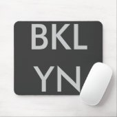 Tapis De Souris Noir/Greysilver de BKLYN Mousepad (Avec souris)