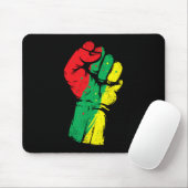 Tapis De Souris Noir Histoire Mois Premier Black Power Femmes Homm (Avec souris)