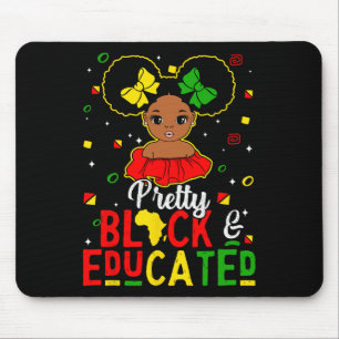 Tapis De Souris Noir instruit Histoire Noire Enfants Filles Junetd