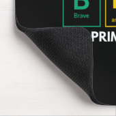 Tapis De Souris Noir Le Premier Élément Noir Histoire Mois Période (Coin)