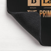 Tapis De Souris Noir Le Premier Élément Noir Histoire Mois Période (Coin)