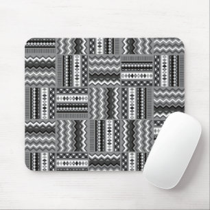 Tapis De Souris Noir moderne et blanc