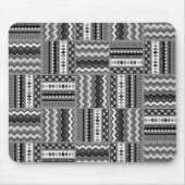 Tapis De Souris Noir moderne et blanc (Devant)