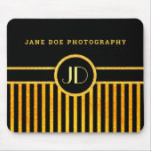 Tapis De Souris Noir & Or (Devant)