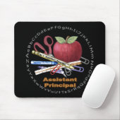 Tapis de souris noir pour directeur adjoint (Avec souris)