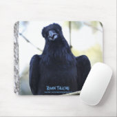 TAPIS DE SOURIS NOIR RAVEN PARLER (Avec souris)