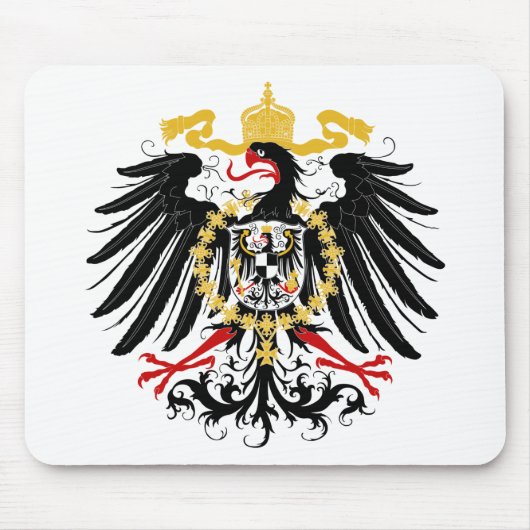 Tapis De Souris Noir rouge prussien et or d'Eagle (Devant)