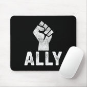 Tapis De Souris Noir Vit Problème Ally Fist Support Blm (Avec souris)