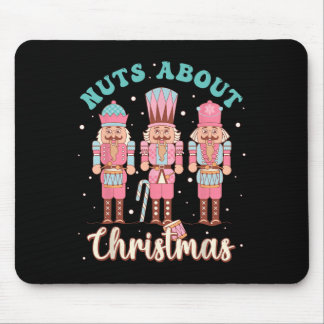 Tapis De Souris Noix de fun de Noël Pastel Casse-noix de Noël