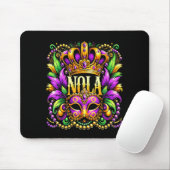 Tapis De Souris Nola New Orleans Mardi Gras 2025  (Avec souris)