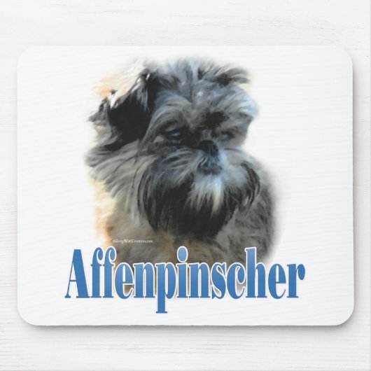 Tapis De Souris Nom Affenpinscher (Devant)