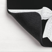 Tapis De Souris Nom avec ruban blanc et nœud (Coin)