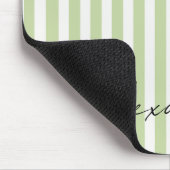 Tapis De Souris Nom Bandes Vertes Blanches (Coin)