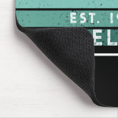 Tapis De Souris Nom Coloré Rétro Noir (Coin)