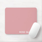 Tapis De Souris Nom de couleur rose quartz rose (Avec souris)