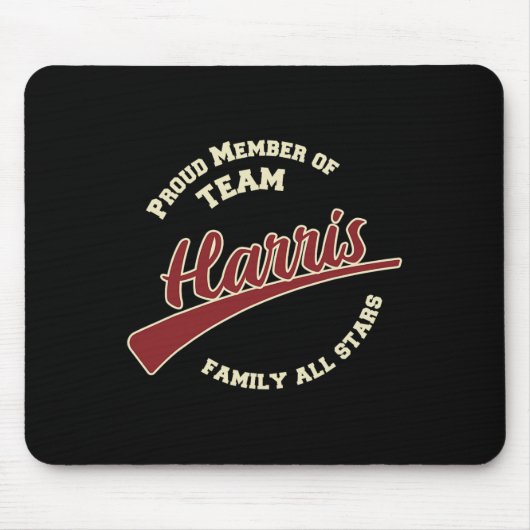 Tapis De Souris Nom de famille Harris (Devant)