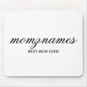 Tapis De Souris Nom de la calligraphie personnalisée de la meilleu (Devant)