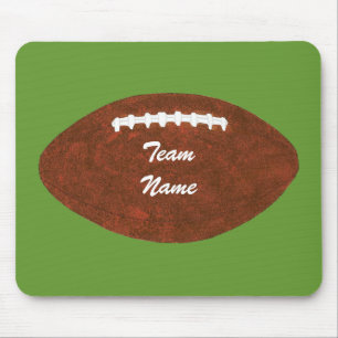 Tapis De Souris Nom de l'équipe personnalisée Football Green Mouse
