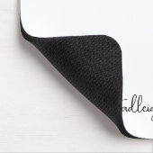 Tapis De Souris Nom de script manuscrit Monogramme Moderne (Coin)