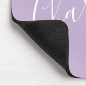 Tapis De Souris Nom de typographie de script moderne Fleur simple (Coin)