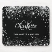 Tapis De Souris Nom d'initialisation du monogramme de parties scin (Devant)