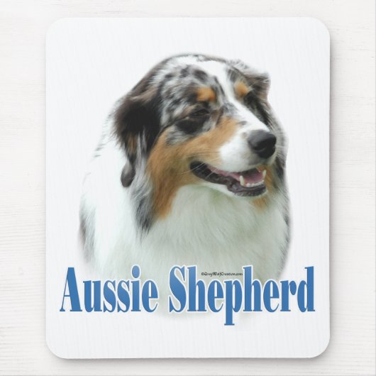 Tapis De Souris Nom du berger australien (Devant)