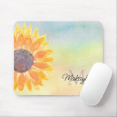 Tapis De Souris Nom du monogramme Aquarelle (Avec souris)