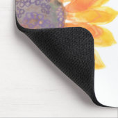 Tapis De Souris Nom du monogramme Aquarelle (Coin)