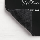Tapis De Souris Nom du monogramme Assistant virtuel Noir et blanc (Coin)