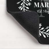 Tapis De Souris Nom du monogramme de couronnes de couple mariées à (Coin)