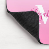 Tapis De Souris Nom du monogramme Parties scintillant initiale en  (Coin)