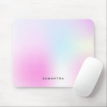 Tapis De Souris Nom du monogramme rose moderne<br><div class="desc">Nom du monogramme rose moderne</div>