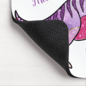 Tapis De Souris Nom du monogramme Unicornasaurus Rex Parties scint (Coin)