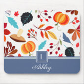 Tapis De Souris Nom du Motif d'automne moderne (Devant)