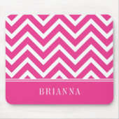 Tapis De Souris Nom du Motif Elegant Pink Chevron (Devant)
