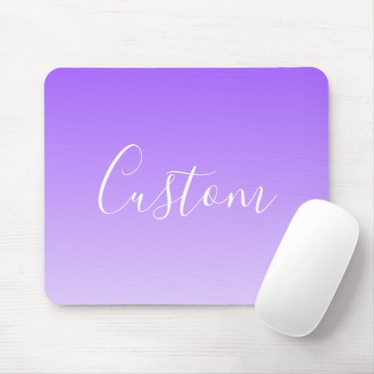 Tapis De Souris Nom du script curatif et Ombre violet clair modifi (Avec souris)