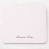 Tapis De Souris Nom du script gris rose (Devant)