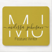 Tapis De Souris Nom en lettres occupation (Devant)