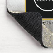 Tapis De Souris Nom et logo de la société moderne Silver and Gold (Coin)