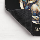 Tapis De Souris Nom Gold Blue Celestial Zodiac dim dim Virgo (Coin)