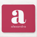 Tapis De Souris Nom initial Monogram Professional Simple Magenta<br><div class="desc">Nom initial Monogram Professional Simple Magenta Mouse Pad. Le pavé de souris est doté de la couleur populaire de l'année et peut être personnalisé. La taille, la couleur du texte et la police peuvent être modifiées à l'aide du bouton "Personnaliser". Fait un grand cadeau pour toute occasion. Contactez-moi à truullc@gmail.com...</div>