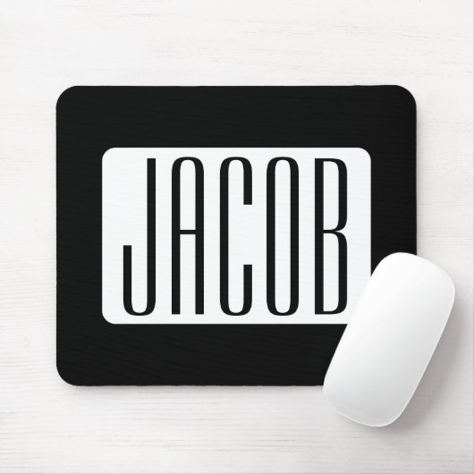Tapis De Souris Nom moderne ou nom de marque modifiable pour l'ent (Avec souris)