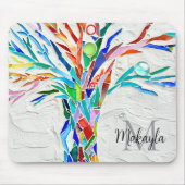 Tapis De Souris Nom Mosaïque de monogramme (Devant)