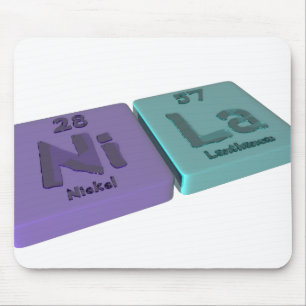 Tapis De Souris Nom-Nila-Ni-La-Nickel-Lanthane