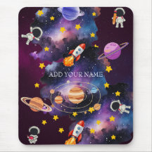 Nom personnalisé Astronaute Galaxie Espace Extérie